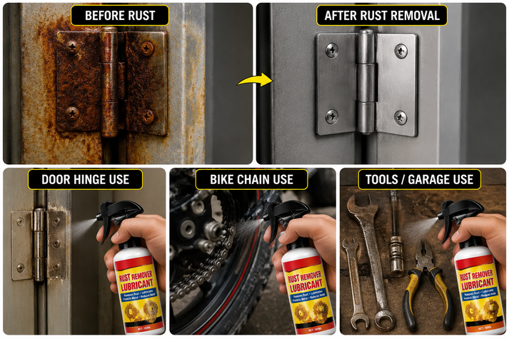 Limited Discount | Free shipping RUST REMOVER Spray for CAR & BIKE , Multi-Purpose Rust Cleaner Spray for Metal Surface, Instant Rust-Off & Protect Formula......🔥 BUY 1 GET 1 FREE! 🔥 ★ ★ ★ ☆ ☆ 4.0/5 Rating